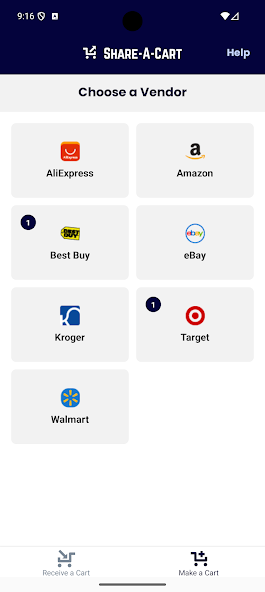 Create carts without having to visit a retailer site